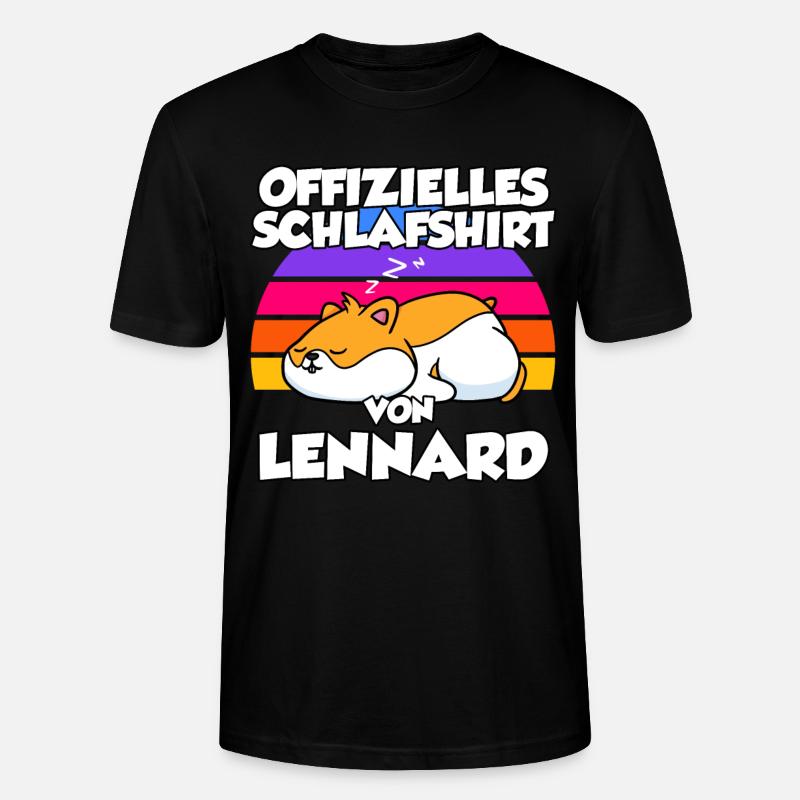 Offizielles Schlafshirt Von Lennard - Stanley/Stella Unisex Bio-T-Shirt CRAFTER - Schwarz