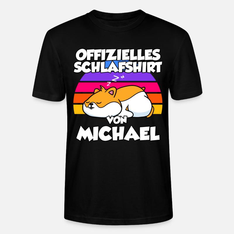 Offizielles Schlafshirt Von Michael - Stanley/Stella Unisex Bio-T-Shirt CRAFTER - Schwarz