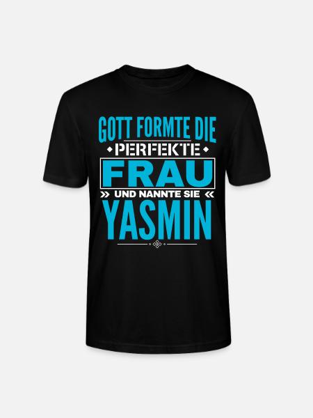 Conception du nom Yasmin - T-shirt bio CRAFTER Stanley Stella Unisexe - noir