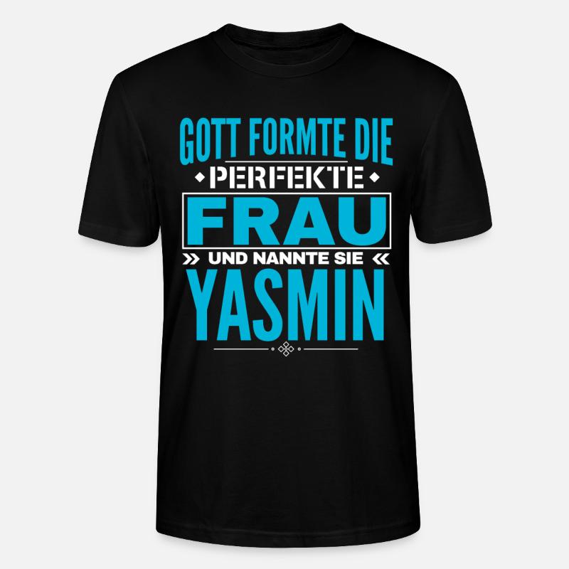 Conception du nom Yasmin - T-shirt bio CRAFTER Stanley Stella Unisexe - noir