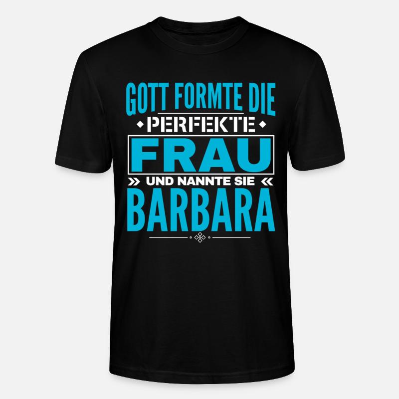 Conception du nom de Barbara - T-shirt bio CRAFTER Stanley Stella Unisexe - noir