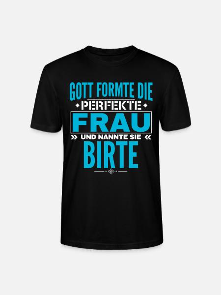 Birte Name Design - Stanley/Stella Unisex Bio-T-Shirt CRAFTER - Schwarz