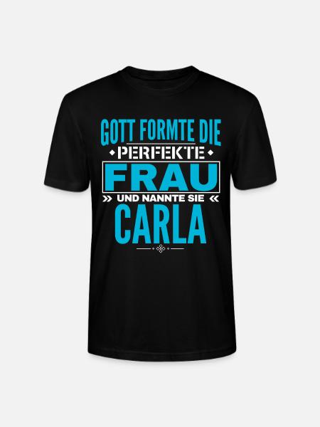 Carla Name Design - Stanley/Stella CRAFTER Unisex Organic T-Shirt - black