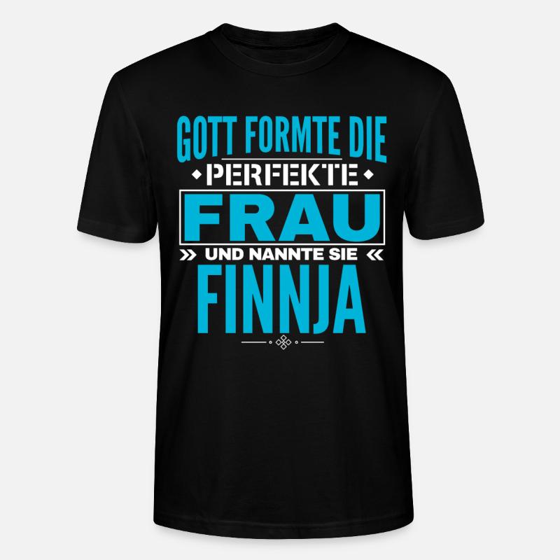 Finnja Name Design - Stanley/Stella Unisex Bio-T-Shirt CRAFTER - Schwarz
