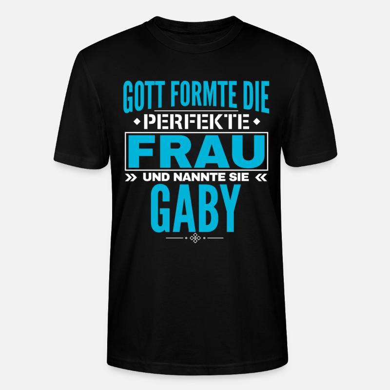 Gaby Name Design - Stanley/Stella Unisex Bio-T-Shirt CRAFTER - Schwarz