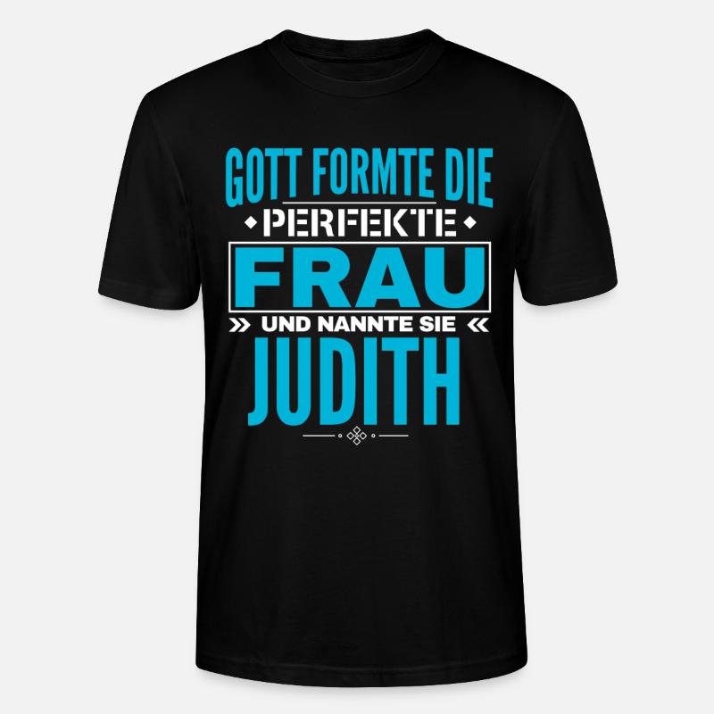 Conception du nom de Judith - T-shirt bio CRAFTER Stanley Stella Unisexe - noir