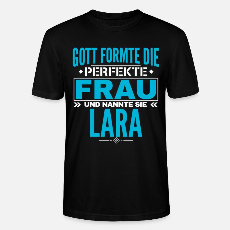 Conception du nom de Lara - T-shirt bio CRAFTER Stanley Stella Unisexe - noir