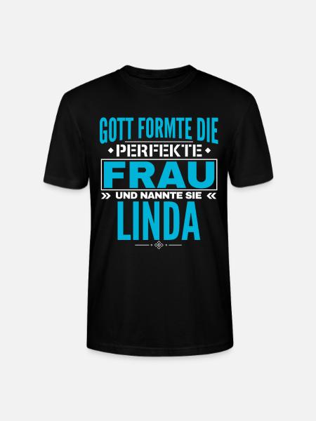 Linda Name Design - Stanley/Stella CRAFTER Unisex Organic T-Shirt - black