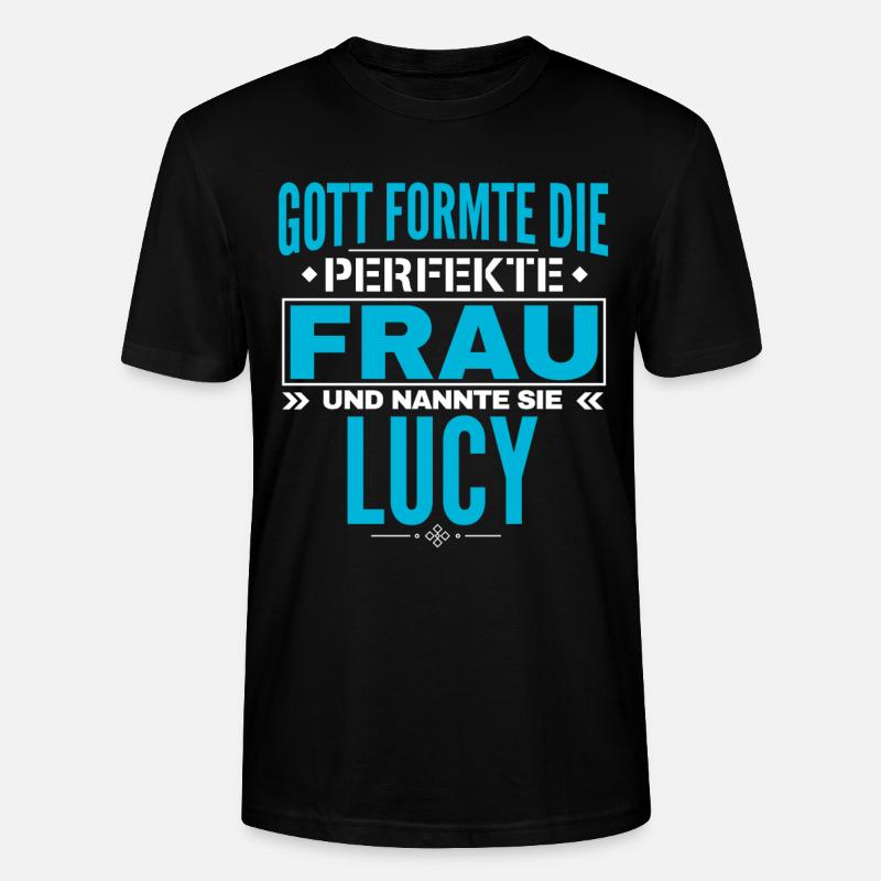 Conception du nom de Lucy - T-shirt bio CRAFTER Stanley Stella Unisexe - noir
