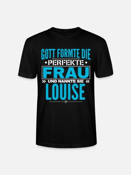 Louise Name Design - Stanley/Stella CRAFTER Unisex Organic T-Shirt - black