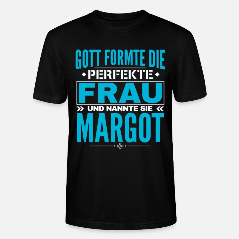 Margot Name Design - Stanley/Stella Unisex Bio-T-Shirt CRAFTER - Schwarz