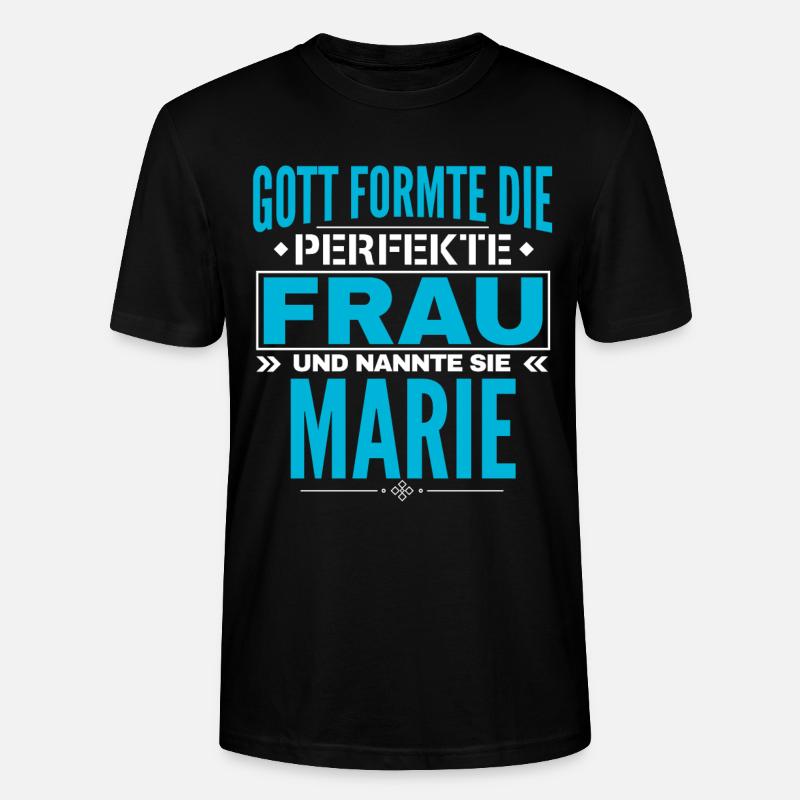 Conception du nom de Marie - T-shirt bio CRAFTER Stanley Stella Unisexe - noir