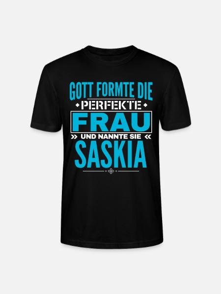 Conception de nom Saskia - T-shirt bio CRAFTER Stanley Stella Unisexe - noir