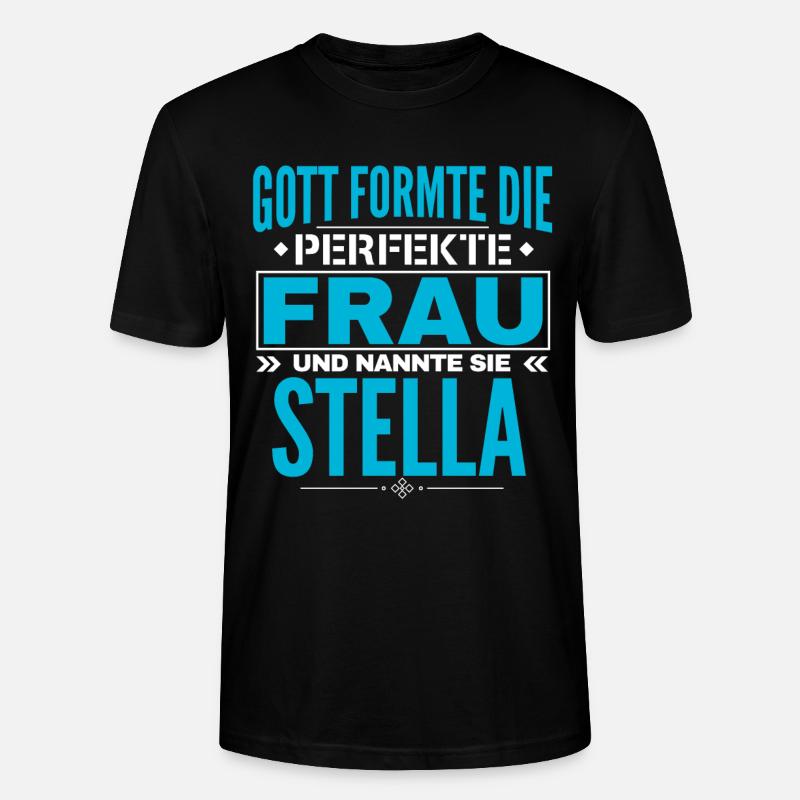 Stella Name Design - Stanley/Stella Unisex Bio-T-Shirt CRAFTER - Schwarz