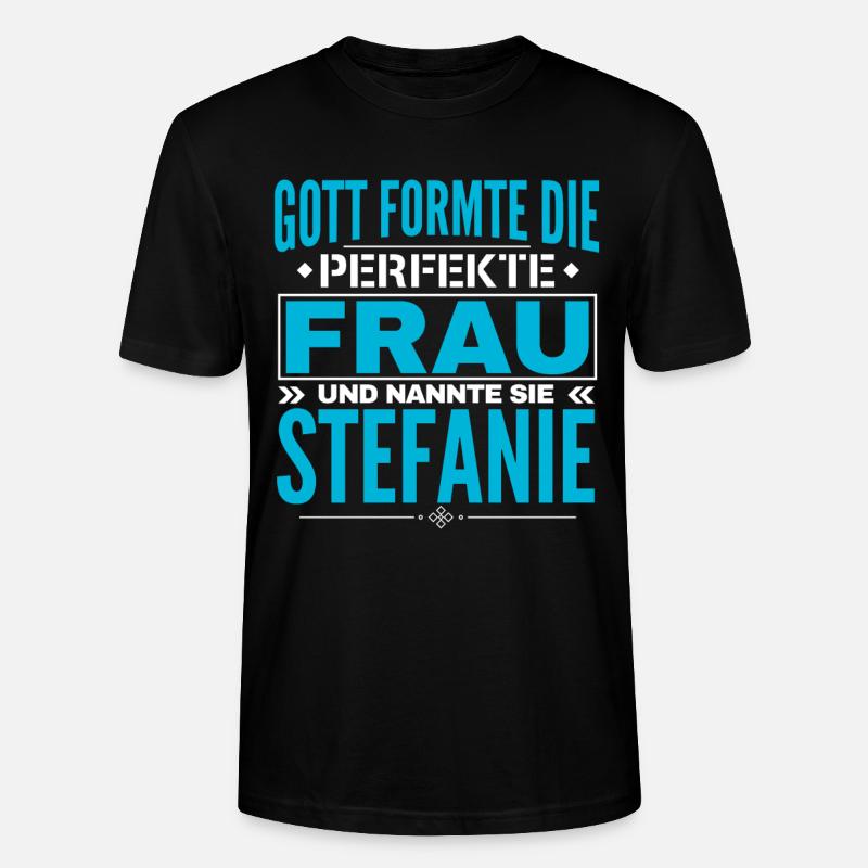 Stefanie Name Design - Stanley/Stella Unisex Bio-T-Shirt CRAFTER - Schwarz