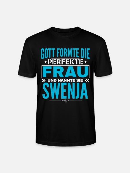 Conception du nom Swenja - T-shirt bio CRAFTER Stanley Stella Unisexe - noir