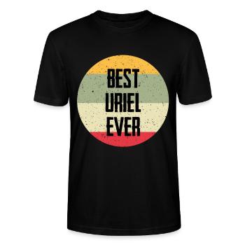 Best Uriel Ever - Stanley/Stella CRAFTER Unisex Organic T-Shirt - black - Front - Alina (178cm) & Michal (187cm)