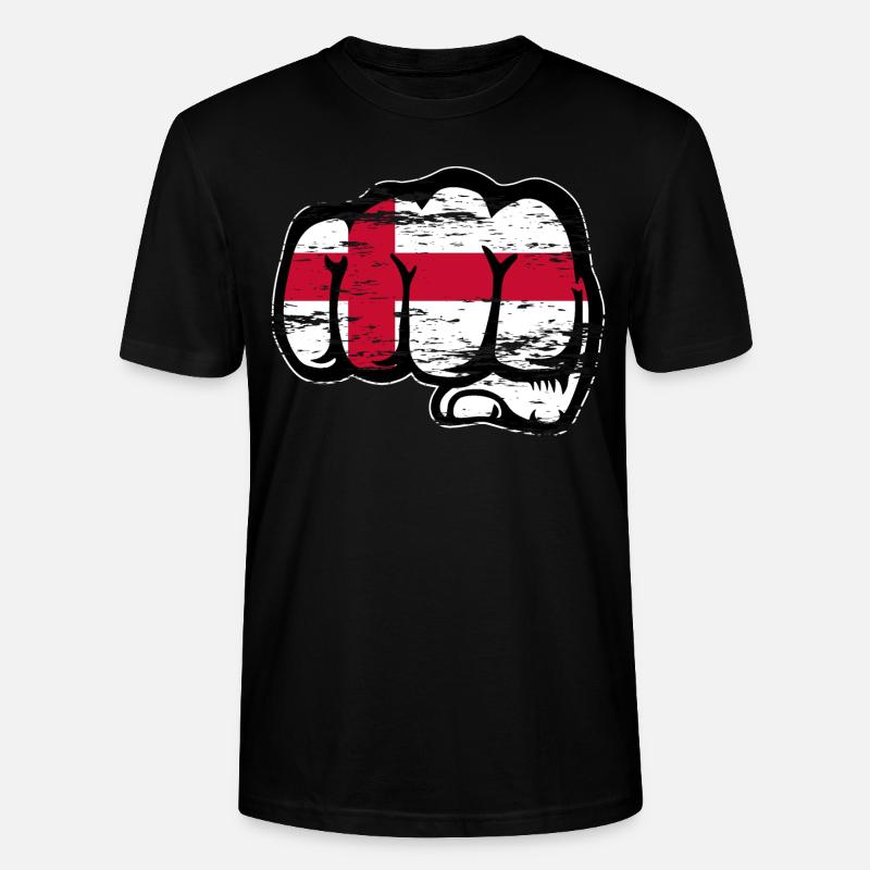 England Flagge Faust used - Stanley/Stella Unisex Bio-T-Shirt CRAFTER - Schwarz