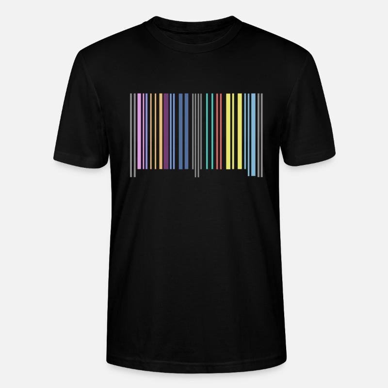 code à barres - T-shirt bio CRAFTER Stanley Stella Unisexe - noir