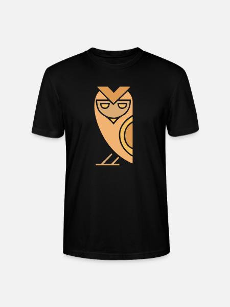 Ägyptische Eule - Stanley/Stella Unisex Bio-T-Shirt CRAFTER - Schwarz