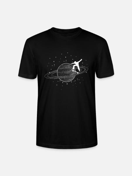 Saturn Skater - Stanley/Stella Unisex Bio-T-Shirt CRAFTER - Schwarz