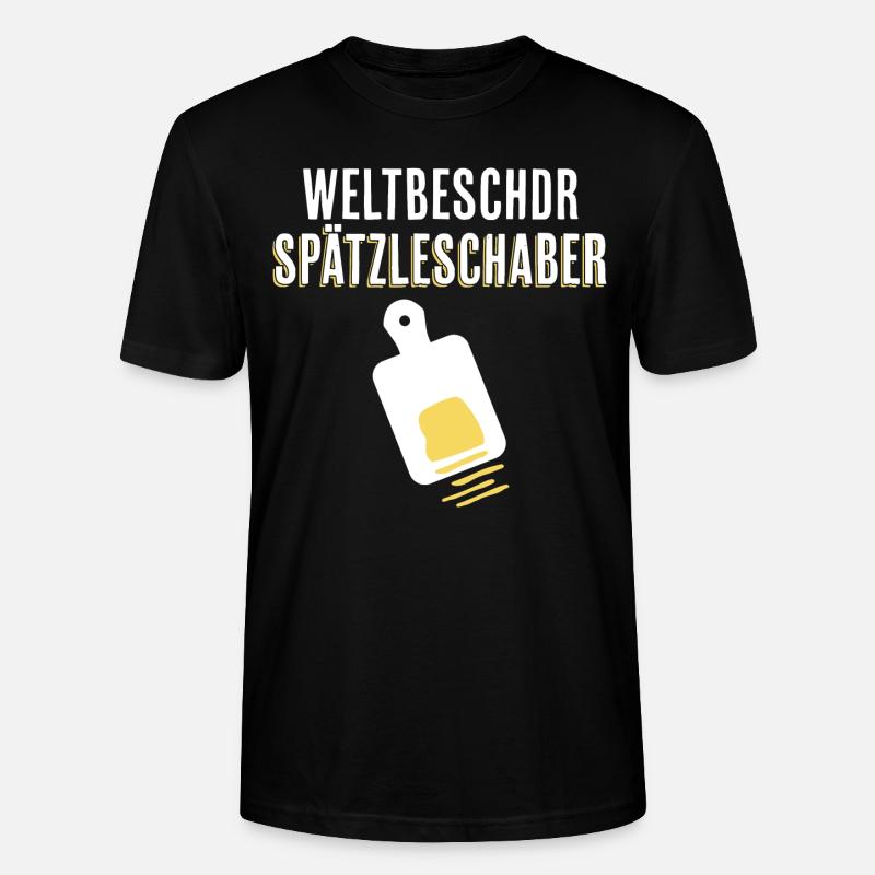 Spätzleschaber schwäbisches Geschenk kochen essen - Stanley/Stella Unisex Bio-T-Shirt CRAFTER - Schwarz