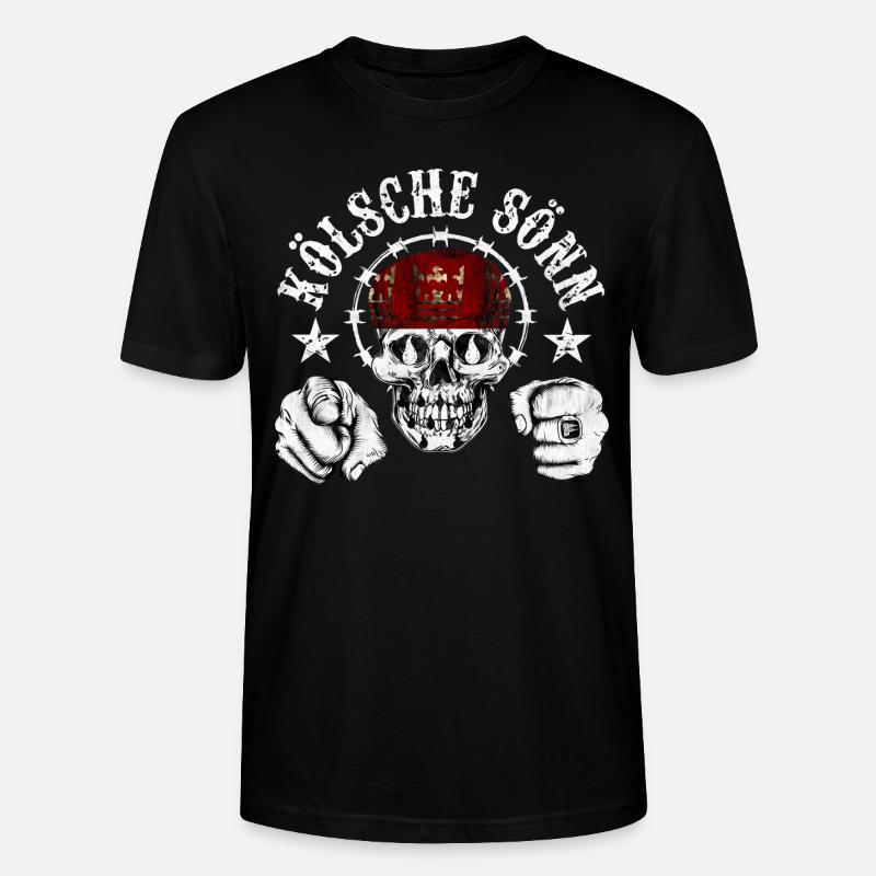 Kölsche Sönn Fight - Stanley/Stella Unisex Bio-T-Shirt CRAFTER - Schwarz