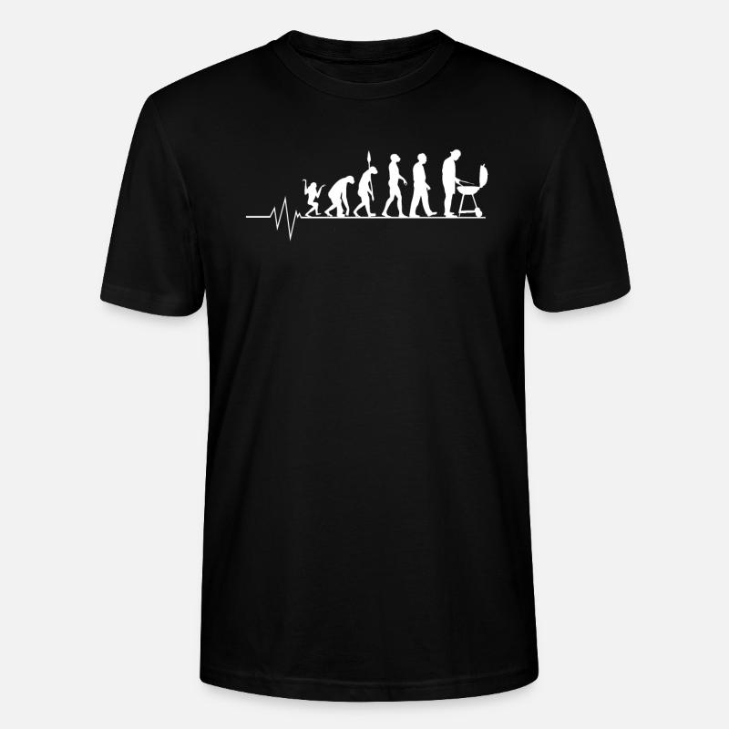 Evolution Grilling - Stanley/Stella CRAFTER Unisex Organic T-Shirt - black