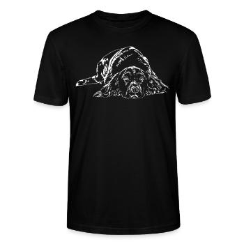 PETIT MÜNSTERLÄNDER Jagd Wilsigns Munsterlander - T-shirt bio CRAFTER Stanley Stella Unisexe - noir - Devant - Alina (178cm) & Michal (187cm)