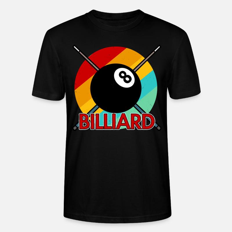 Billard Pool-Billard - Stanley/Stella Unisex Bio-T-Shirt CRAFTER - Schwarz