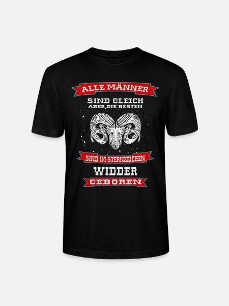 Sternzeichen Widder Design - Stanley/Stella Unisex Bio-T-Shirt CRAFTER - Schwarz