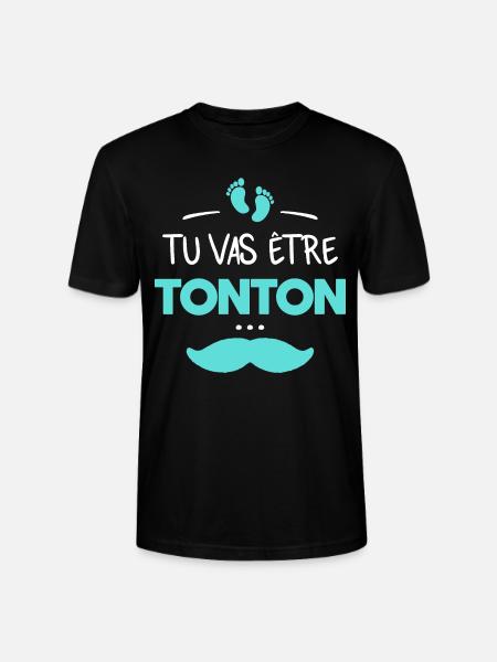 Tu vas être tonton - T-shirt bio CRAFTER Stanley Stella Unisexe - noir