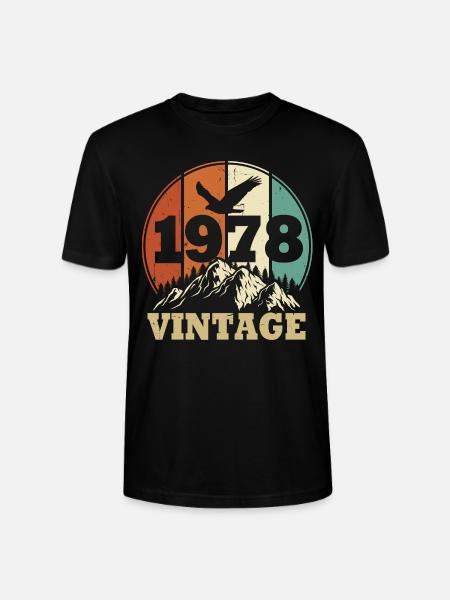 Jahrgang 1978 - Stanley/Stella Unisex Bio-T-Shirt CRAFTER - Schwarz
