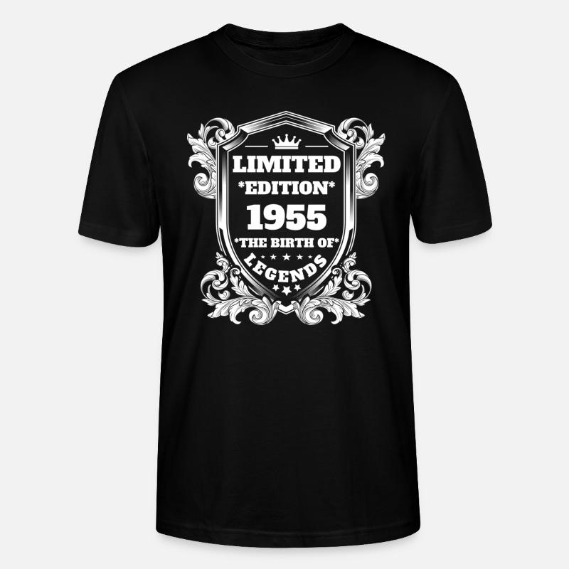 1955 - Stanley/Stella Unisex Bio-T-Shirt CRAFTER - Schwarz