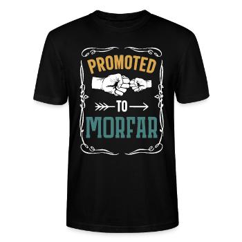 Cadeau pour grand-père Le meilleur grand-père du monde - T-shirt bio CRAFTER Stanley Stella Unisexe - noir - Devant - Alina (178cm) & Michal (187cm)