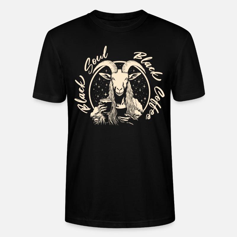 Âme noire Café noir - T-shirt bio CRAFTER Stanley Stella Unisexe - noir
