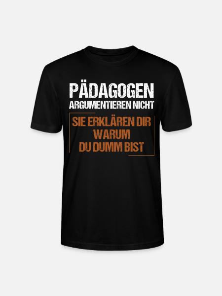 Educators don't argue - Stanley/Stella CRAFTER Unisex Organic T-Shirt - black