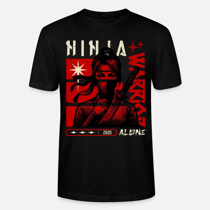 Ninja Warrior - Stanley/Stella Unisex Bio-T-Shirt CRAFTER - Schwarz