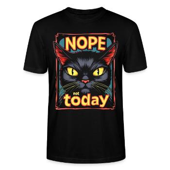 Humeur du chat - T-shirt bio CRAFTER Stanley Stella Unisexe - noir - Devant - Alina (178cm) & Michal (187cm)