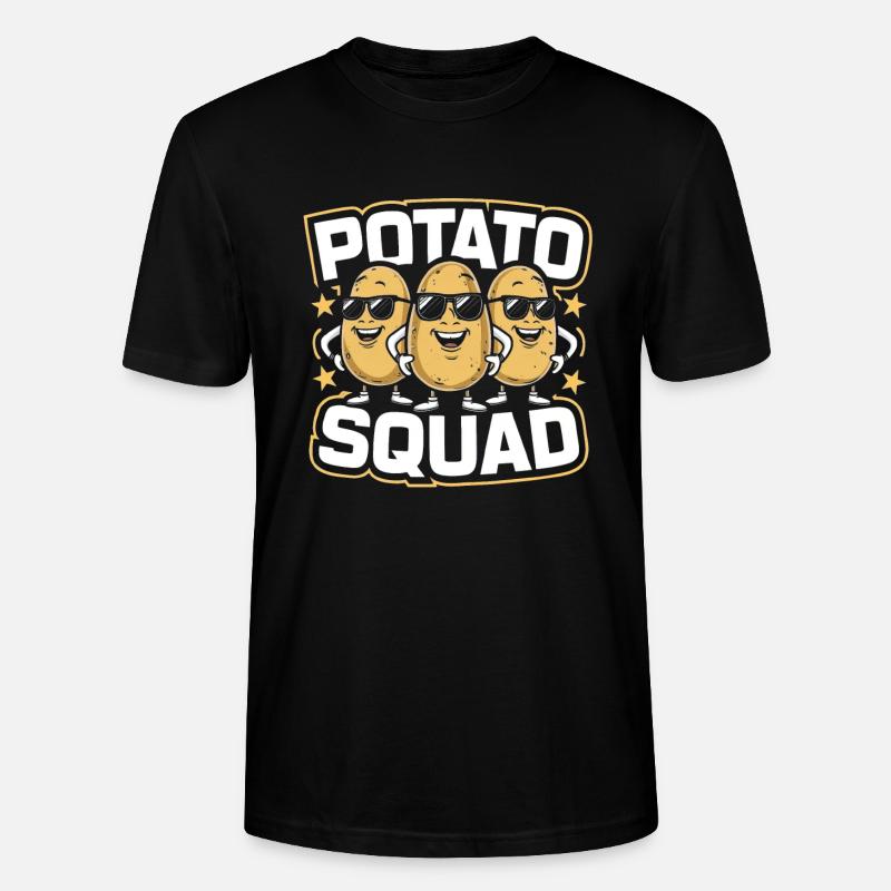Potato Squad - Stanley/Stella Unisex Bio-T-Shirt CRAFTER - Schwarz