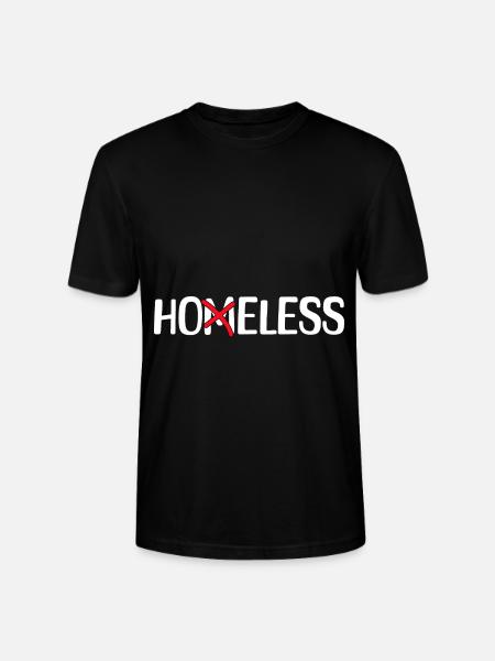 Hoeless Homeless funny saying - Stanley/Stella CRAFTER Unisex Organic T-Shirt - black
