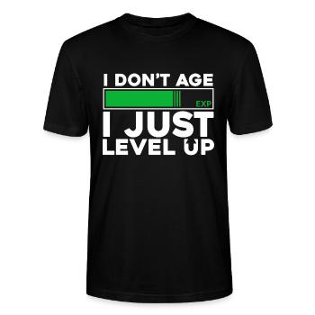 niveau supérieur - T-shirt bio CRAFTER Stanley Stella Unisexe - noir - Devant - Alina (178cm) & Michal (187cm)