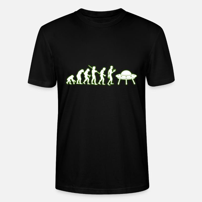 EVOLUTION ALIEN humaine - T-shirt bio CRAFTER Stanley Stella Unisexe - noir