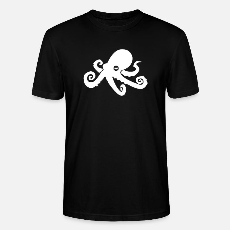poulpe - T-shirt bio CRAFTER Stanley Stella Unisexe - noir