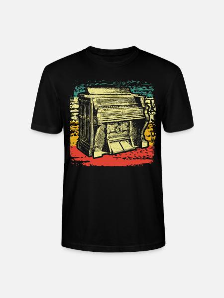 organist - Stanley/Stella CRAFTER Unisex Organic T-Shirt - black