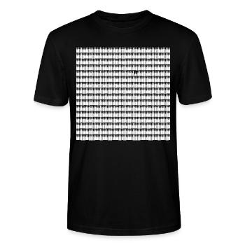 Bocksbeutel Suchbild - Stanley/Stella Unisex Bio-T-Shirt CRAFTER - Schwarz - Vorne - Alina (178cm) & Michal (187cm)