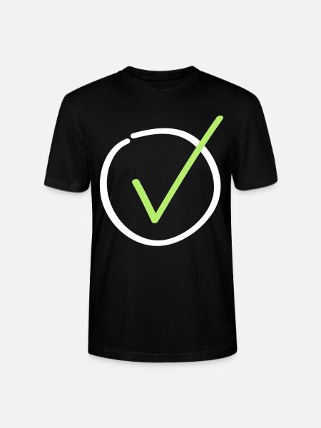 hook symbol icon - Stanley/Stella CRAFTER Unisex Organic T-Shirt - black