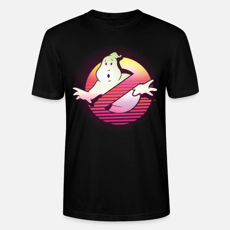 Ghostbusters Retro Neon Logo - Stanley/Stella Unisex Bio-T-Shirt CRAFTER - Schwarz