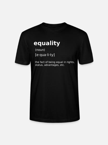 Égalité - T-shirt bio CRAFTER Stanley Stella Unisexe - noir