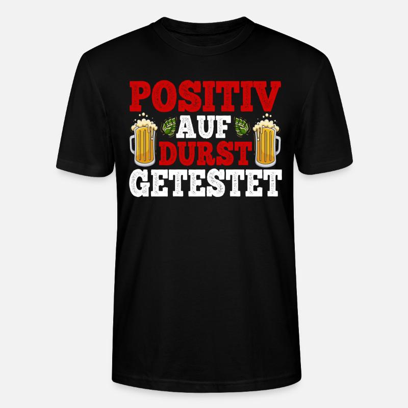 Positiv auf durst getestet - Stanley/Stella Unisex Bio-T-Shirt CRAFTER - Schwarz